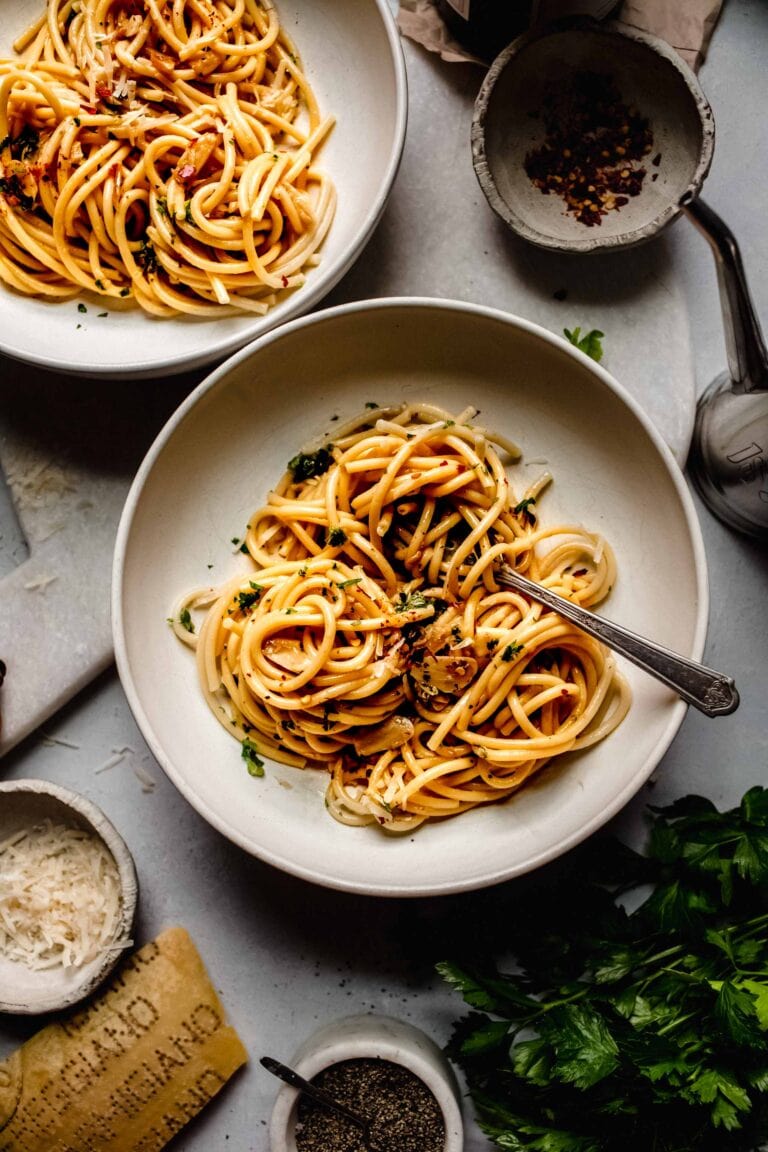 Garlic And Oil Pasta Spaghetti Aglio E Olio